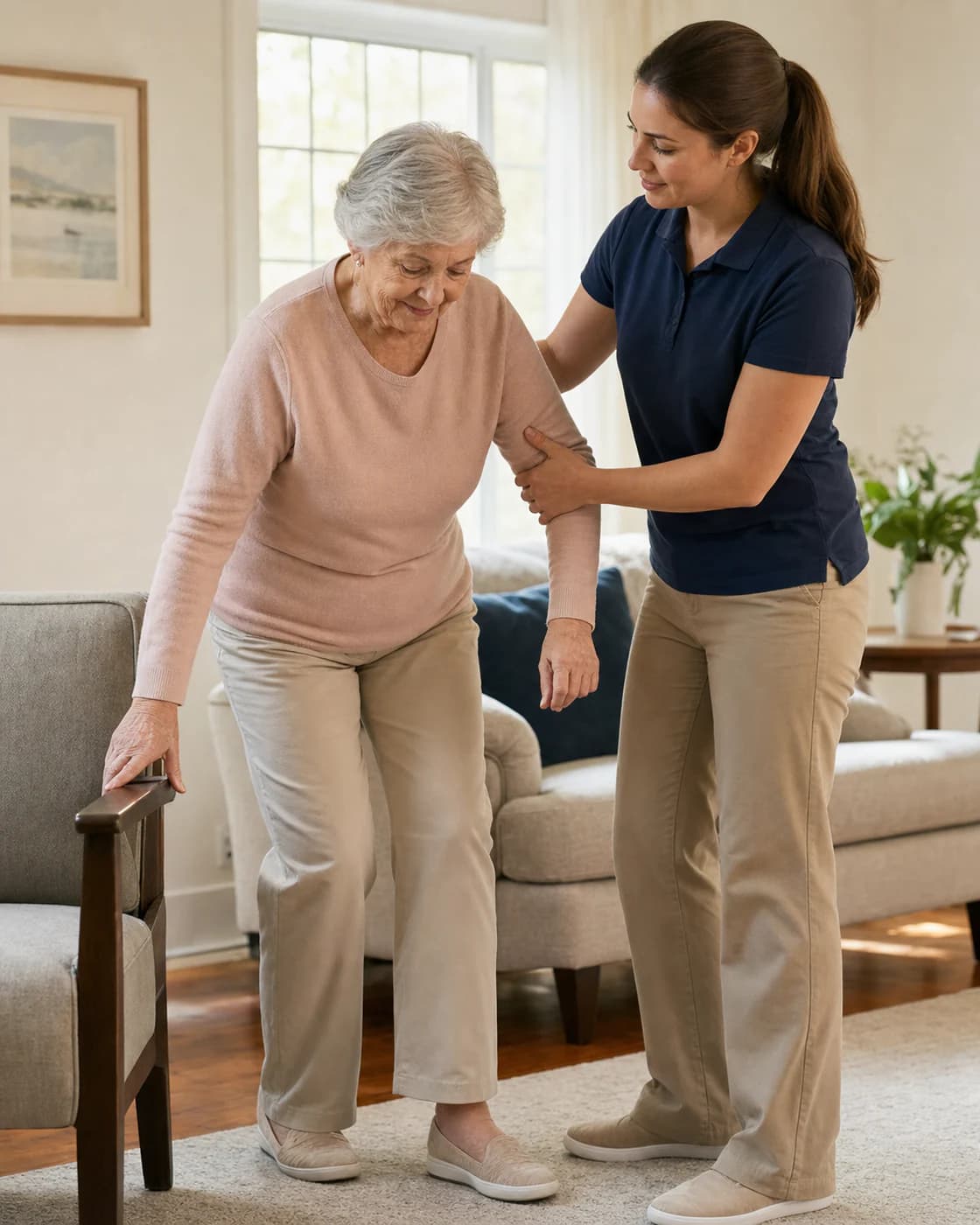 Care trained for the condition, not a generic assessment form.